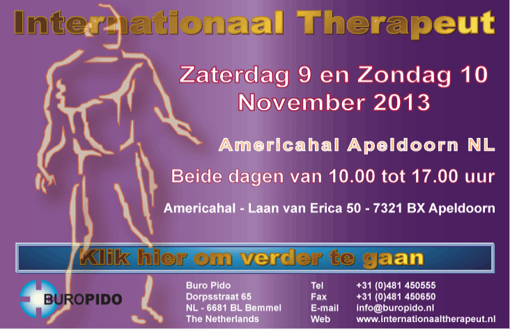 Apeldoorn 9 en 10 november therapeut beurs Americahal